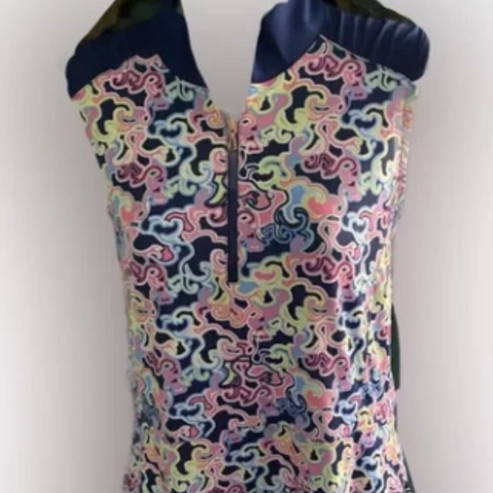 Ep Pro Golf Activewear Dress - M navy floral print